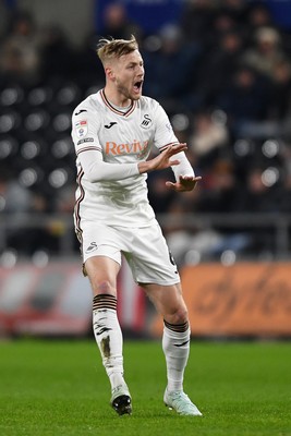 120225 - Swansea City v Sheffield Wednesday - Sky Bet Championship - Harry Darling of Swansea City