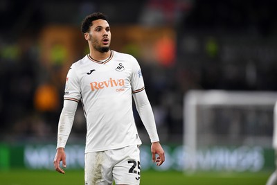 120225 - Swansea City v Sheffield Wednesday - Sky Bet Championship - Myles Peart-Harrris of Swansea City