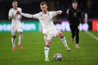 120225 - Swansea City v Sheffield Wednesday - Sky Bet Championship - Lewis O'Brien of Swansea City