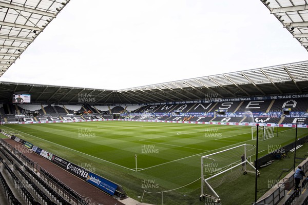 230923 - Swansea City v Sheffield Wednesday - Sky Bet Championship - A general view of the Swanseacom Stadium ahead of the match