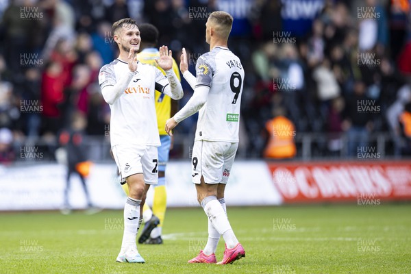 230923 - Swansea City v Sheffield Wednesday - Sky Bet Championship - Liam Cullen of Swansea City at full time