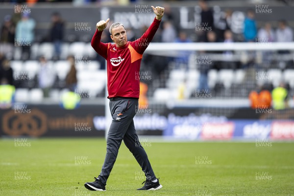230923 - Swansea City v Sheffield Wednesday - Sky Bet Championship - Swansea City manager Michael Duff at full time