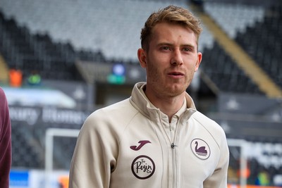 180426 - Swansea City v Southampton - Sky Bet Championship - Ollie Cooper of Swansea City