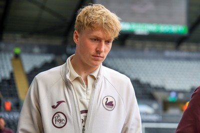 180426 - Swansea City v Southampton - Sky Bet Championship - Melker Widell of Swansea City