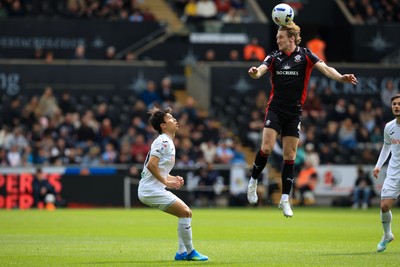 180426 - Swansea City v Southampton - Sky Bet Championship - Flynn Downes of Southampton
