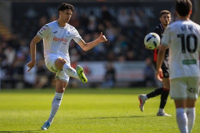 180426 - Swansea City v Southampton - Sky Bet Championship - Marko Stamenic of Swansea City