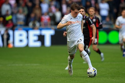 180426 - Swansea City v Southampton - Sky Bet Championship - Sam Parker of Swansea City