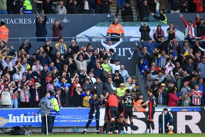 180426 - Swansea City v Southampton - Sky Bet Championship - Cameron Archer of Southampton celebrates after scoring
