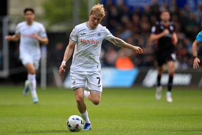 180426 - Swansea City v Southampton - Sky Bet Championship - Melker Widell of Swansea City