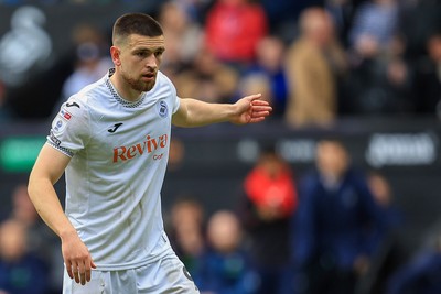 180426 - Swansea City v Southampton - Sky Bet Championship - Zan Vipotnik of Swansea City