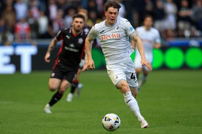 180426 - Swansea City v Southampton - Sky Bet Championship - Sam Parker of Swansea City