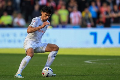 180426 - Swansea City v Southampton - Sky Bet Championship - Marko Stamenic of Swansea City