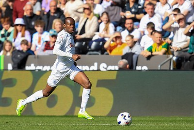 180426 - Swansea City v Southampton - Sky Bet Championship - Malick Yalcouye of Swansea City