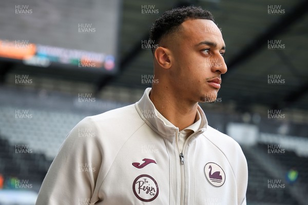 180426 - Swansea City v Southampton - Sky Bet Championship - Adam Idah of Swansea City 