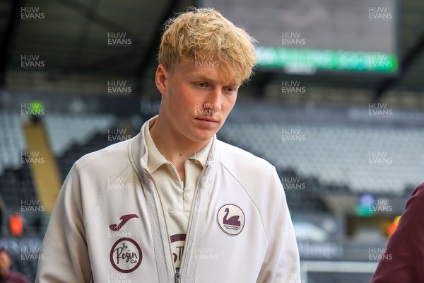 180426 - Swansea City v Southampton - Sky Bet Championship - Melker Widell of Swansea City