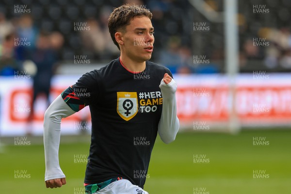 180426 - Swansea City v Southampton - Sky Bet Championship - Leo Walta of Swansea City