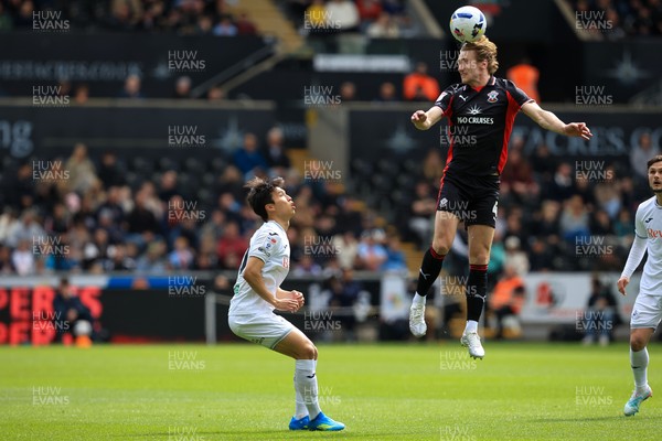 180426 - Swansea City v Southampton - Sky Bet Championship - Flynn Downes of Southampton