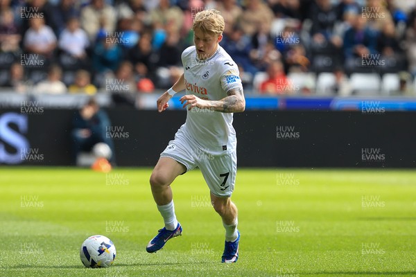 180426 - Swansea City v Southampton - Sky Bet Championship - Melker Widell of Swansea City