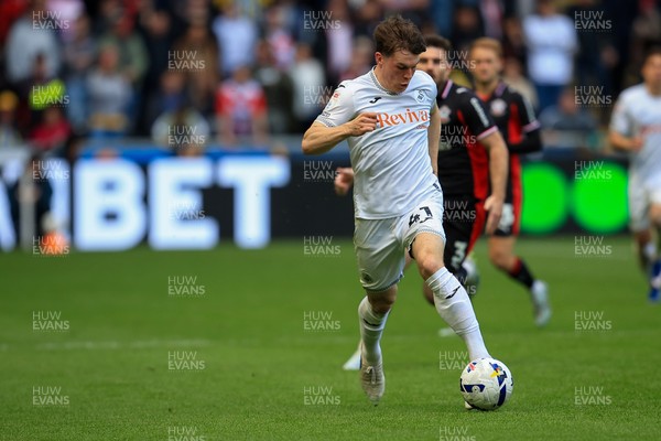 180426 - Swansea City v Southampton - Sky Bet Championship - Sam Parker of Swansea City