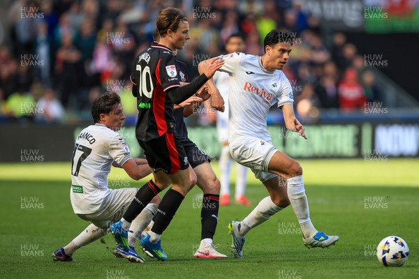 180426 - Swansea City v Southampton - Sky Bet Championship - Marko Stamenic of Swansea City