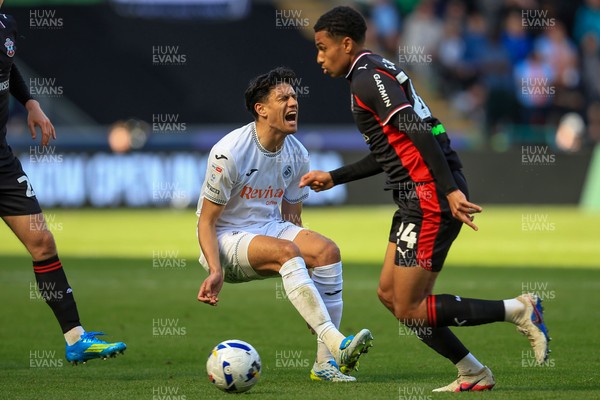180426 - Swansea City v Southampton - Sky Bet Championship - Marko Stamenic of Swansea City