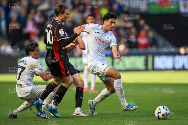 180426 - Swansea City v Southampton - Sky Bet Championship - Marko Stamenic of Swansea City