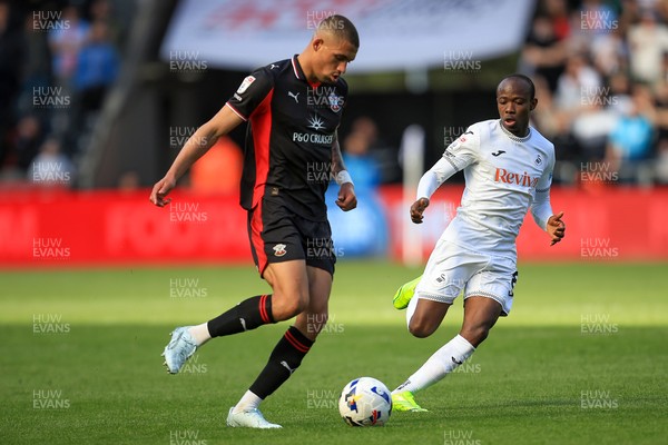 180426 - Swansea City v Southampton - Sky Bet Championship - Nathan Wood of Southampton
