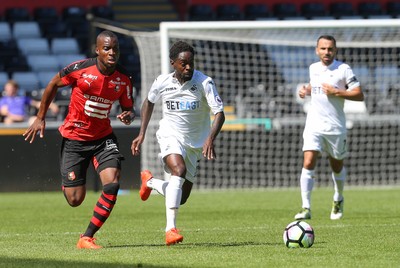 0060816 -  Swansea City v Stade Rennais, Pre-season Friendly - Nathan Dyer of Swansea City breaks away