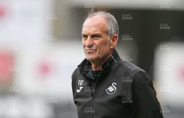 060816 -  Swansea City v Stade Rennais, Pre-season Friendly - Swansea head coach Francesco Guidolin reacts during the match