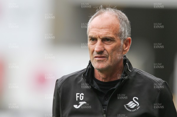 060816 -  Swansea City v Stade Rennais, Pre-season Friendly - Swansea head coach Francesco Guidolin reacts during the match