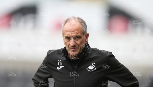 060816 -  Swansea City v Stade Rennais, Pre-season Friendly - Swansea head coach Francesco Guidolin reacts during the match