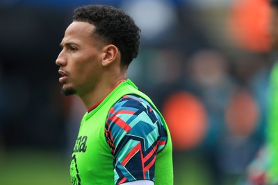 070326 - Swansea City v Stoke City - Sky Bet Championship - Ronald of Swansea City warming up before game