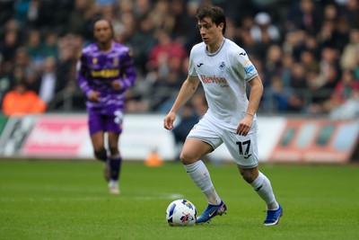 070326 - Swansea City v Stoke City - Sky Bet Championship - Goncalo Franco of Swansea City