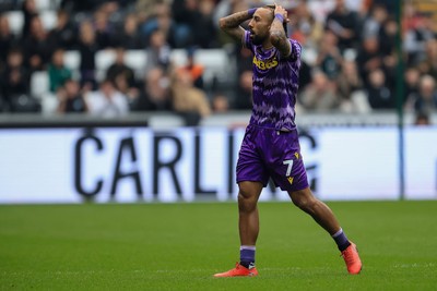 070326 - Swansea City v Stoke City - Sky Bet Championship - Sorba Thomas of Stoke City Sent Off during game
