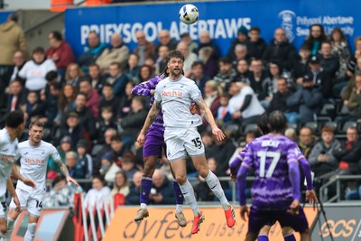 070326 - Swansea City v Stoke City - Sky Bet Championship - Cameron Burgess of Swansea City