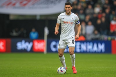 070326 - Swansea City v Stoke City - Sky Bet Championship - Ben Cabango of Swansea City
