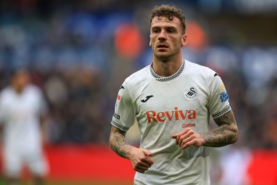 070326 - Swansea City v Stoke City - Sky Bet Championship - Josh Tymon of Swansea City