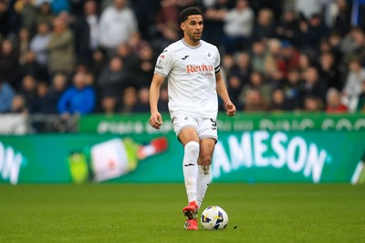 070326 - Swansea City v Stoke City - Sky Bet Championship - Ben Cabango of Swansea City