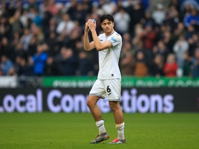 070326 - Swansea City v Stoke City - Sky Bet Championship - Marko Stamenic of Swansea City