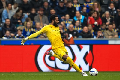 070326 - Swansea City v Stoke City - Sky Bet Championship - Lawrence Vigouroux of Swansea City