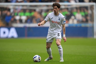 070326 - Swansea City v Stoke City - Sky Bet Championship - Josh Key of Swansea City