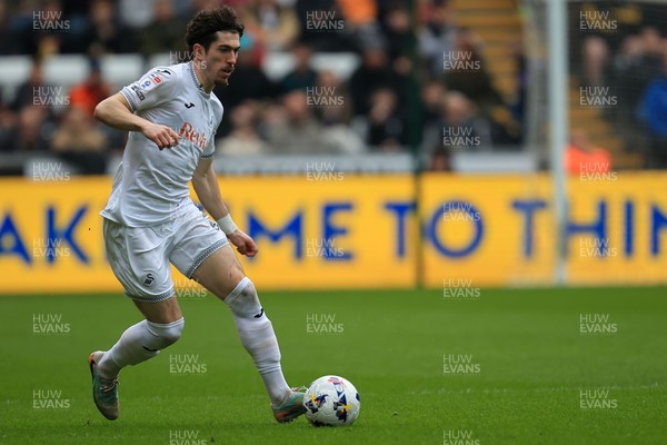 070326 - Swansea City v Stoke City - Sky Bet Championship - Josh Key of Swansea City