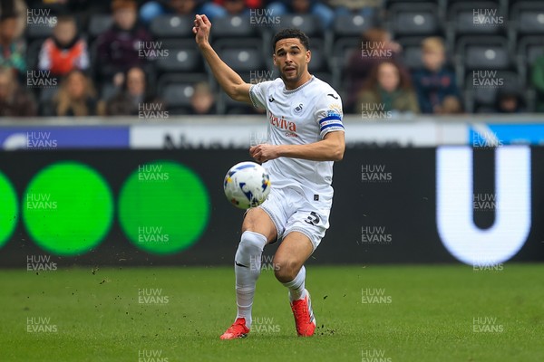 070326 - Swansea City v Stoke City - Sky Bet Championship - Ben Cabango of Swansea City