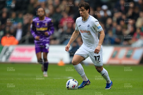 070326 - Swansea City v Stoke City - Sky Bet Championship - Goncalo Franco of Swansea City