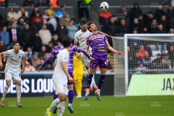 070326 - Swansea City v Stoke City - Sky Bet Championship - Ben Cabango of Swansea City