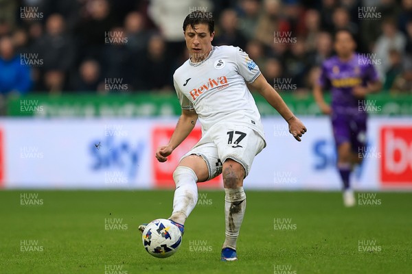 070326 - Swansea City v Stoke City - Sky Bet Championship - Goncalo Franco of Swansea City