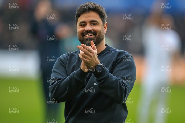 070326 - Swansea City v Stoke City - Sky Bet Championship - Swansea City Manager Vitor Matos claps fans after the game