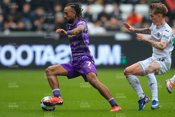 070326 - Swansea City v Stoke City - Sky Bet Championship - Sorba Thomas of Stoke City