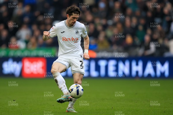 070326 - Swansea City v Stoke City - Sky Bet Championship - Josh Key of Swansea City