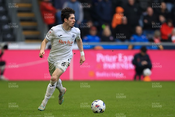 070326 - Swansea City v Stoke City - Sky Bet Championship - Josh Key of Swansea City